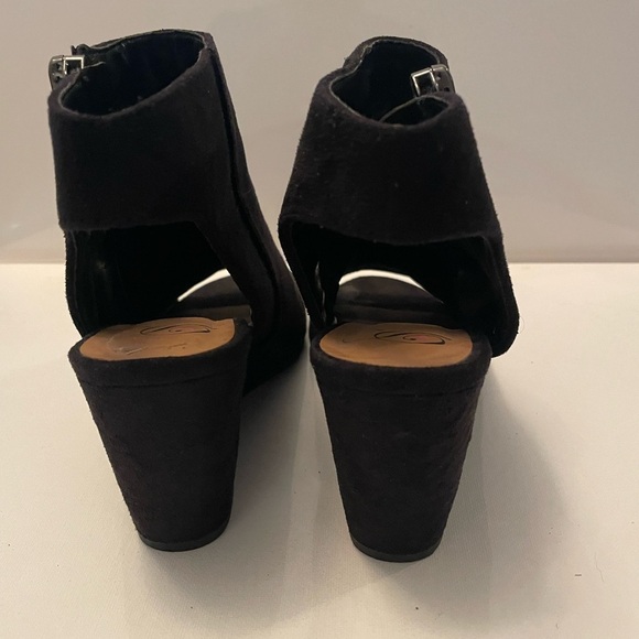 Black Wedge Ankle Boots - Picture 2 of 7